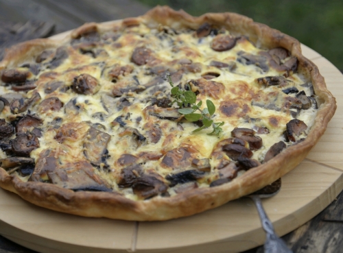 tarte champi-knack,la cocotte,la voix du nord
