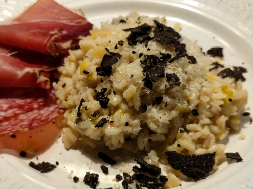risotto truffe et poireaux,la cocotte,la voix du nord