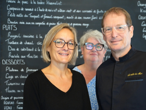 Île flottante à la crème d’ail de locon de denis degaugue,chef de la table de mar à la bassée,denis degaugue,chef du restaurant la table de mar,la bassée,la cocotte,la voix du nord