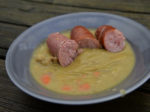 soupe de pois cassés et saucisses,la cocotte,la voix du nord