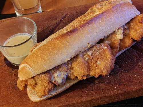 schnitzel-sandwich au fromage
