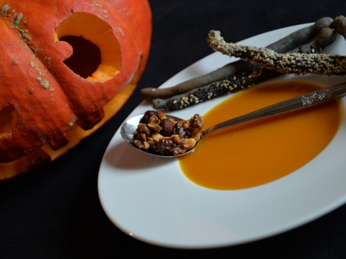 velouté orange et gressins noirs,la cocotte,la voix du nord