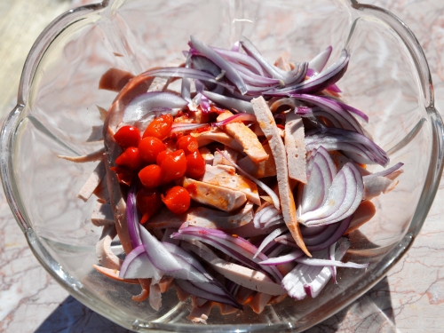 Salade de saucisse en tagliatelles, la Cocotte, la voix du nord