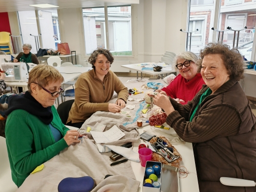 Soupe aux 3 haricots, la Cocotte, la Voix du Nord, Compagnie Tissépiq, parlons feutre et lin, espace Ernest Pignon Bois Blancs à Lille