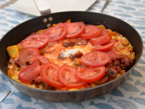 tortilla aux chorizos,la cocotte,la voix du nord
