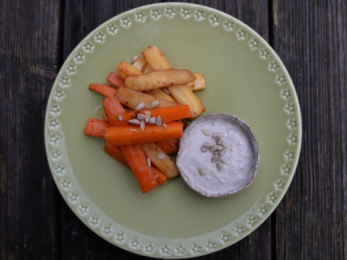 carottes et panais au tahineh de tournesol,la cocotte,la voix du nord