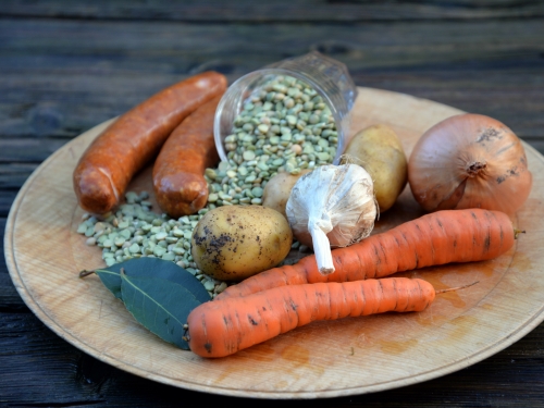 soupe de pois cassés et saucisses,la cocotte,la voix du nord