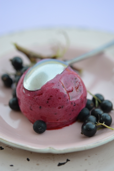 Glace cassis et fromage blanc, cassis, fromage blanc, glace