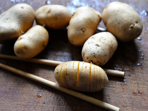 pommes de terre hasselback au chorizo fondant,la cocotte,la voix du nord