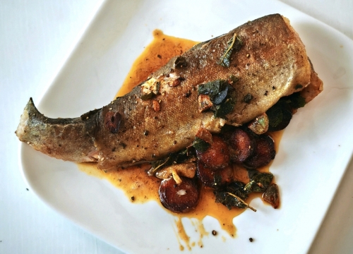 truites sauge et chorizo,la cocotte,la voix du nord