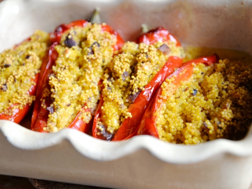 poivrons farcis au millet,la cocotte,la voix du nord